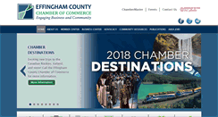 Desktop Screenshot of effinghamcountychamber.com